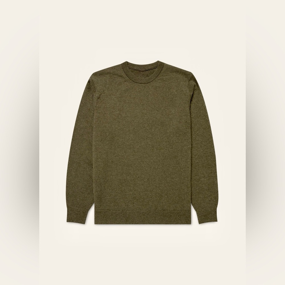 Men's Wool mixed Olive Sweater